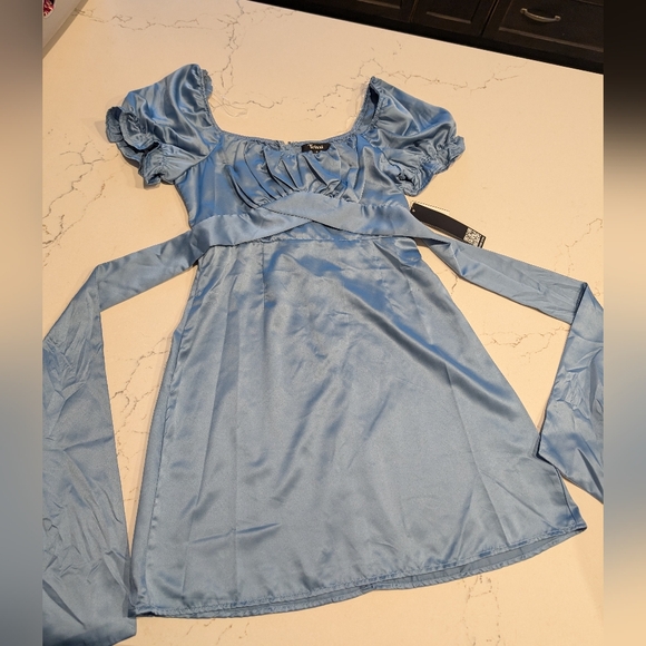 Trixxi Junior's Dress, Size M, Blue - Picture 8 of 10